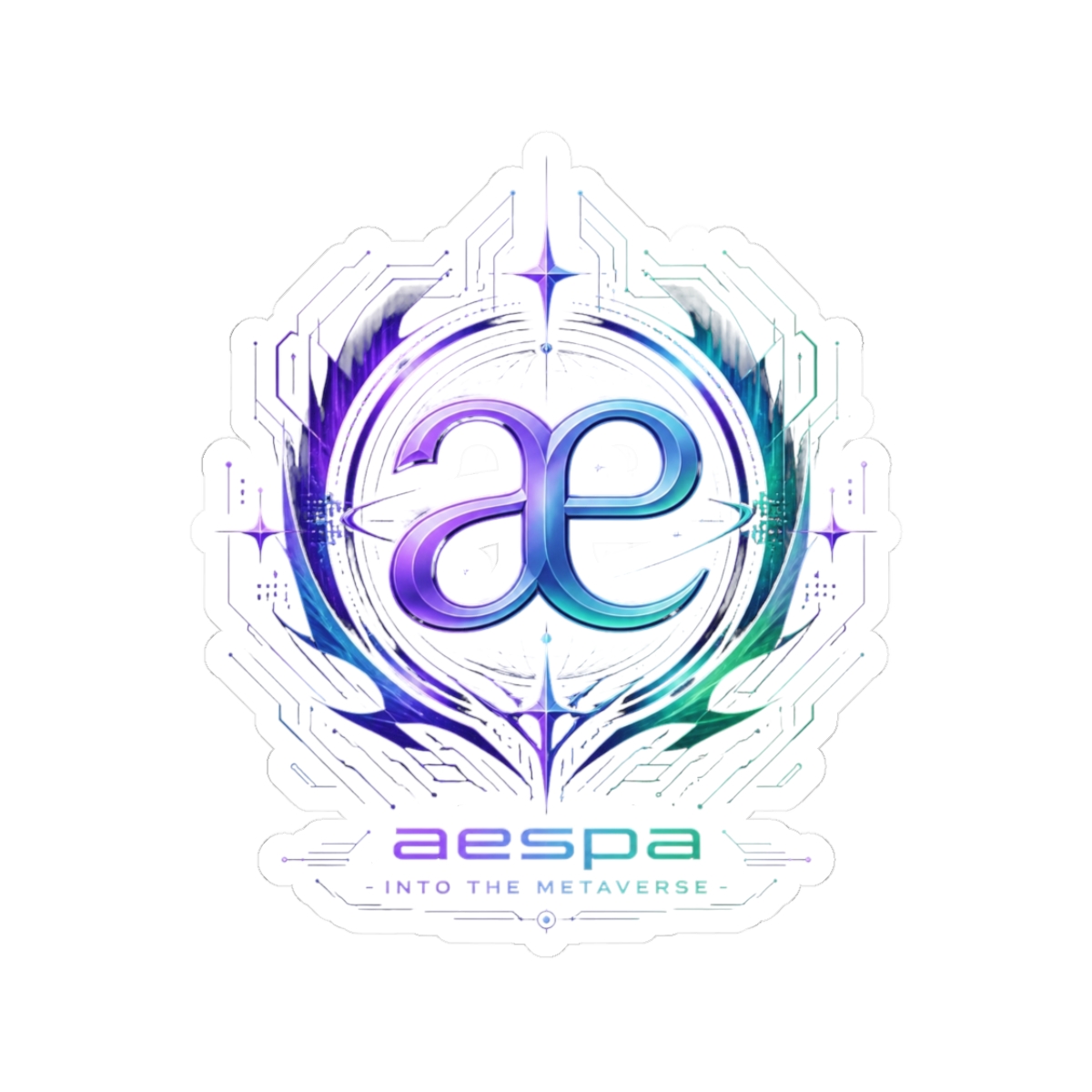 aespa "aespa - Into the Metaverse" Sticker - alternate angle 1, merchandise