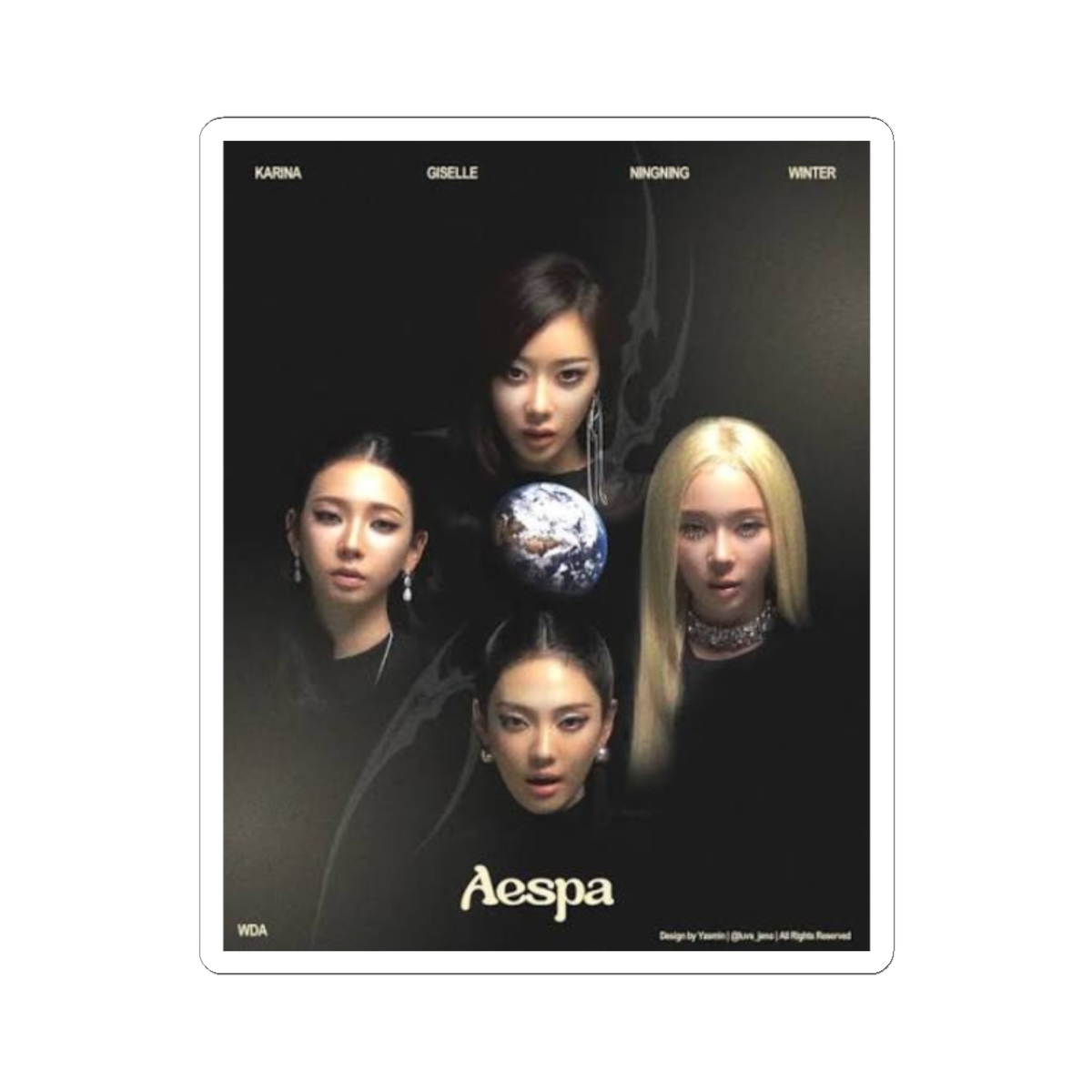 Aespa Group Sticker - alternate angle 3, merchandise